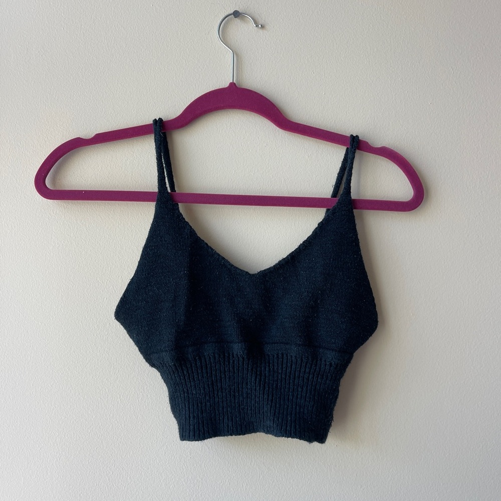 Black Croshet Top